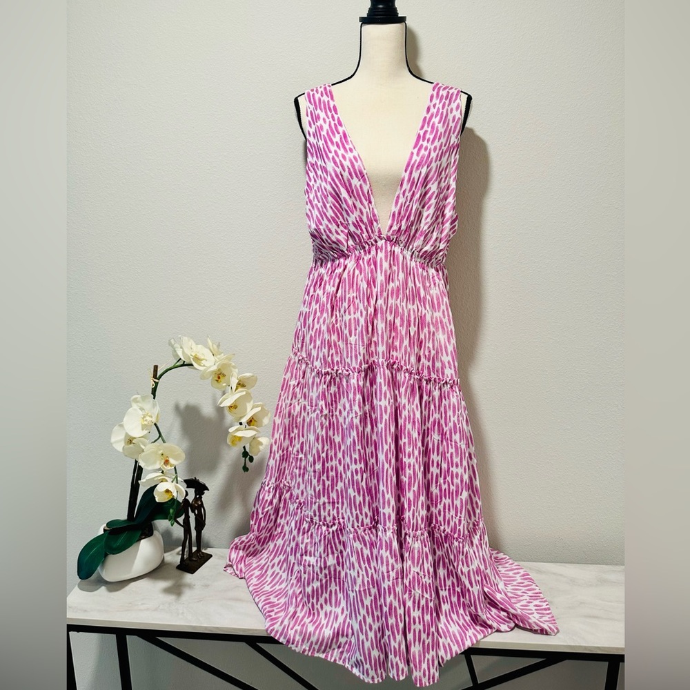 Sleeveless Summer Resortwear Plus Size Dress